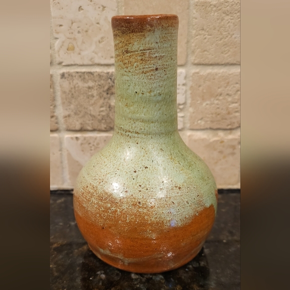 Antique Handmade Pine State Pottery of Sanford, NC Walter Owen Bottle Vase - Picture 2 of 13